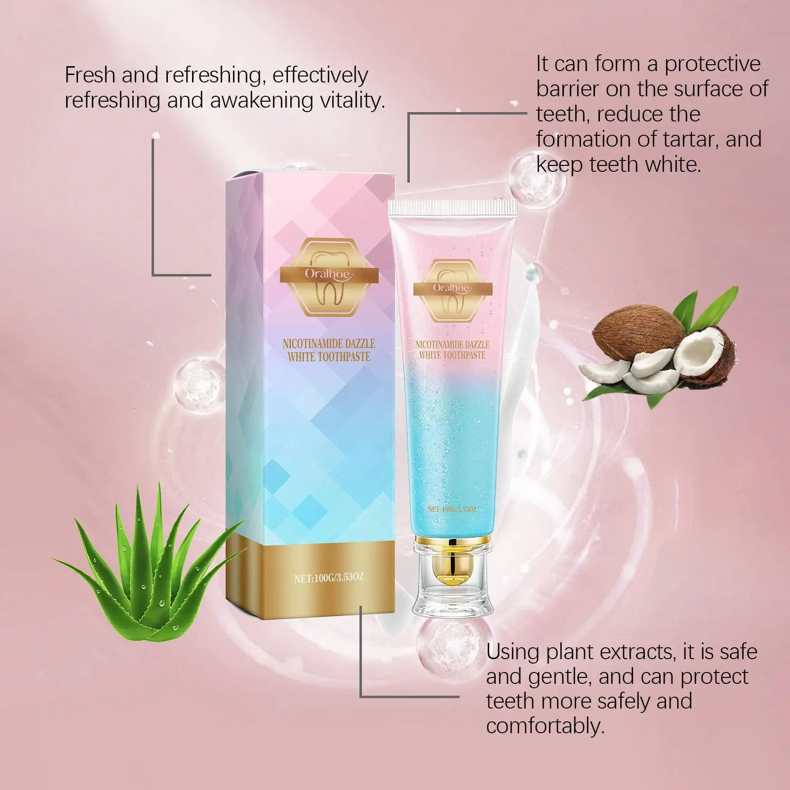 

Stain Removing Toothpaste Deeply Clean Nicotinamide Whitening Toothpaste