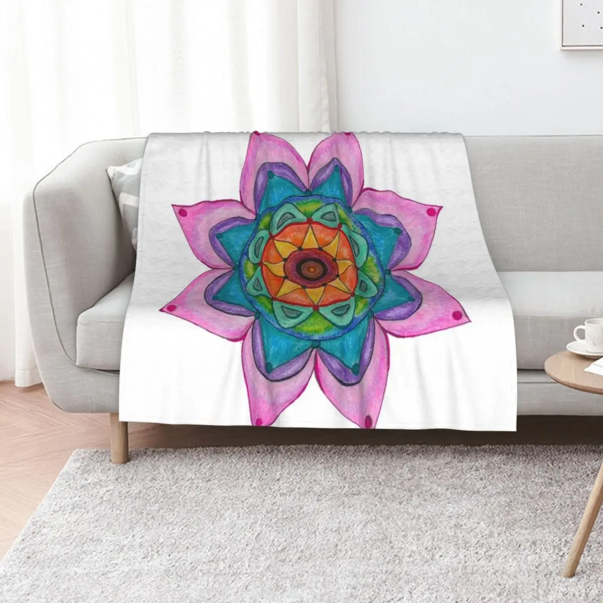 Cosmic Mandala Throw Blanket Luxury Throw Soft Beds halloween Luxury Thicken Large Vintage Blankets