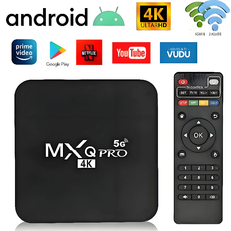 Глобальная версия MXQpro RK3229 Android Smart TV Box 4K Медиаплеер TV BOX Пульт дистанционного управления ТВ-приставка IPTV Netflix YouTube