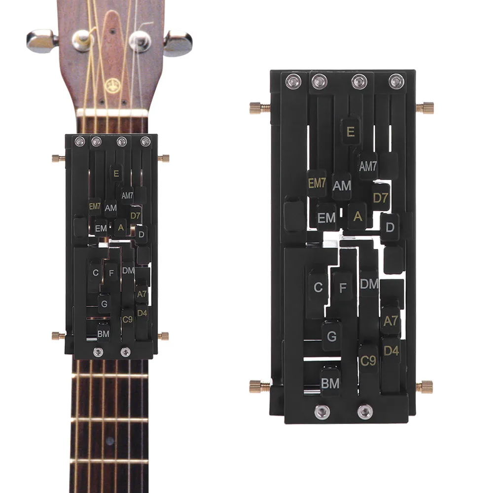 ระบบการเรียนรู้คอร์ด กีตาร์ช่วยฝึกคอร์ด อุปกรณ์ช่วยเรียนกีตาร์แบบกดปุ่มเดียว ตัวช่วยฝึกคอร์ด กีตาร์ช่วยกดคอร์ด