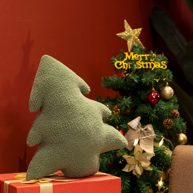 Juguetes de peluche de árbol de Navidad de 28/35cm, almohada suave y exquisita, decoraciones atmosféricas para fiesta de Navidad, regalos de Festival para amigos