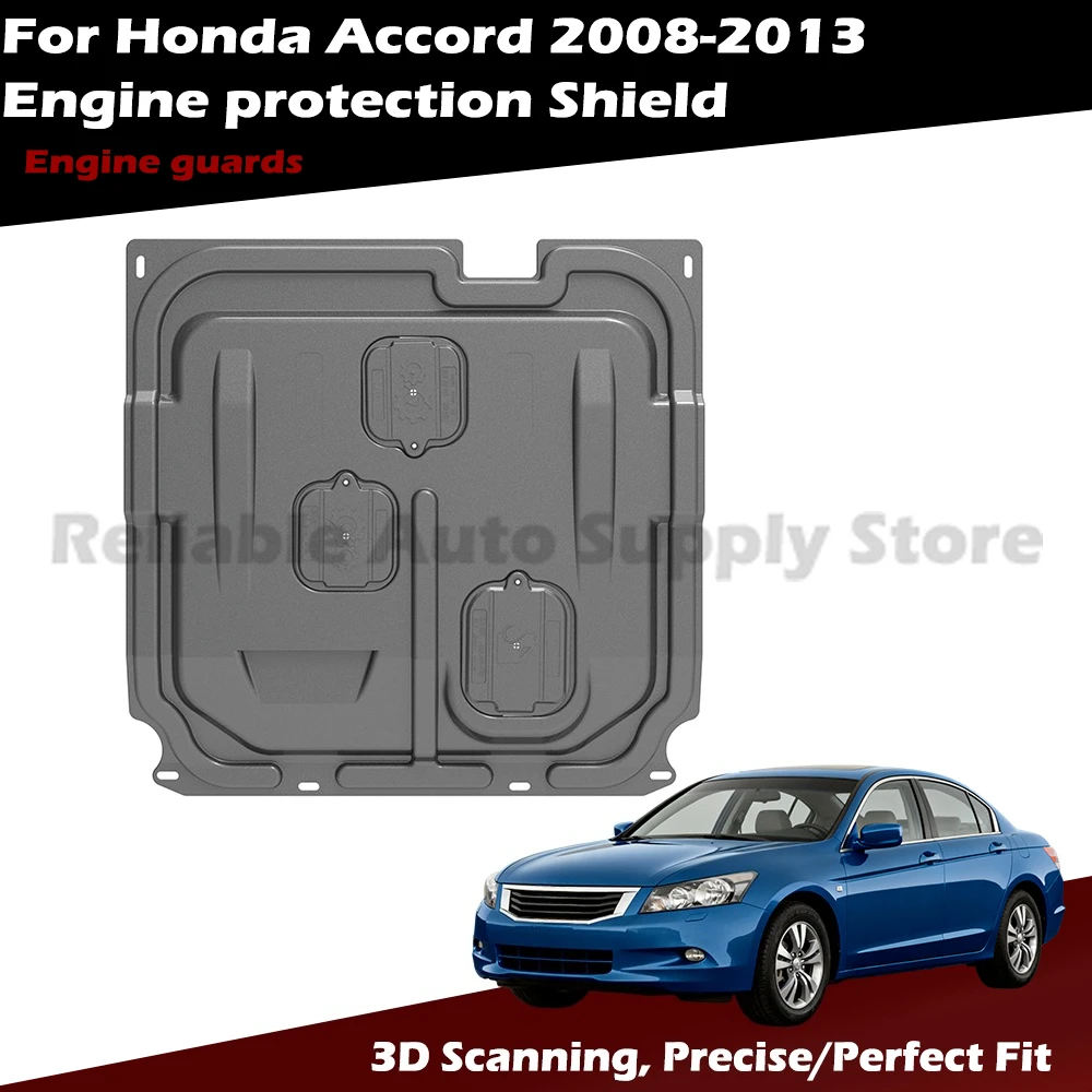 Escudo de protección de placa de deslizamiento de motor para Honda Accord 2008-2013, tecnología de escaneo 3D, defensa inferior, fácil instalación