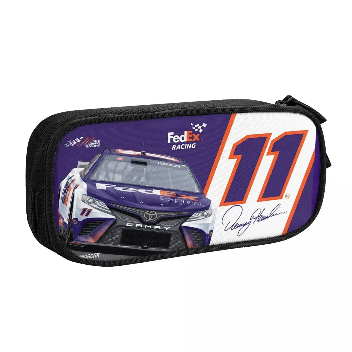 

Denny Hamlin 11 Big Capacity Pencil Pen Case Office College School Large Storage Bag Pouch Holder Box Organizer