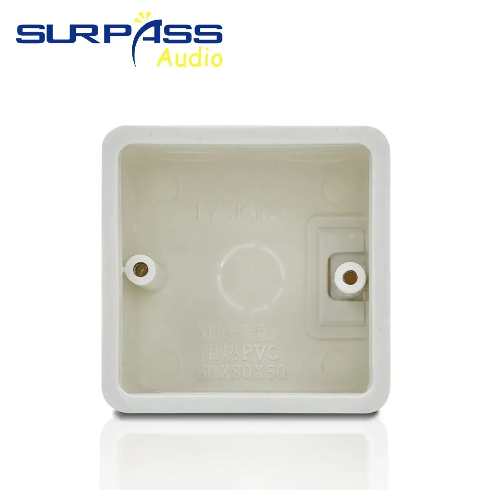 Materiale più spesso 86 interruttore domestico amplificatore musicale pannello termostato supporto da parete cassetta Standard internazionale scatola di montaggio scura