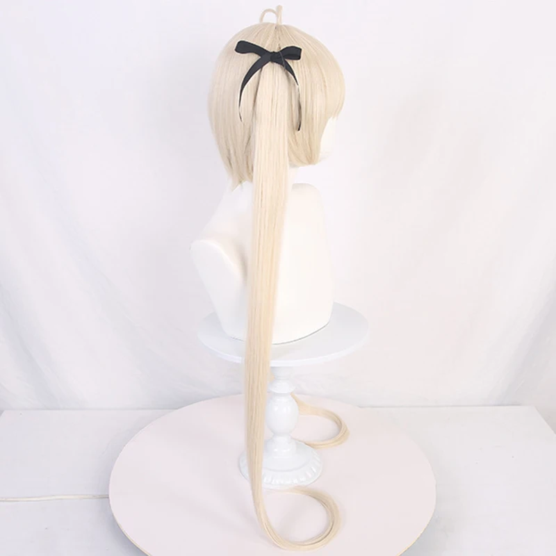 Anime Yosuga No Sora Kasugano Sora 코스프레 가발 소녀 황금 긴 머리 내열성 합성 가발 할로윈 카니발 소품