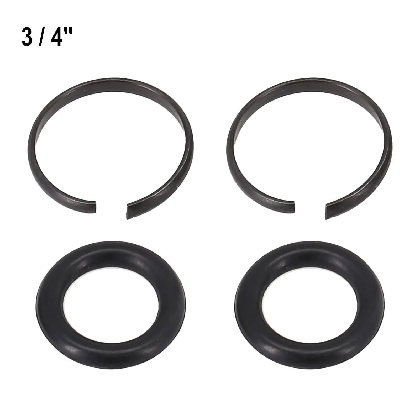 

2sets Retainer Rings With O-Ring 3/8" 1/2" 3/4" 1" Replacement For Electric/pneumatic Wrenches With 1/2 Square Drive