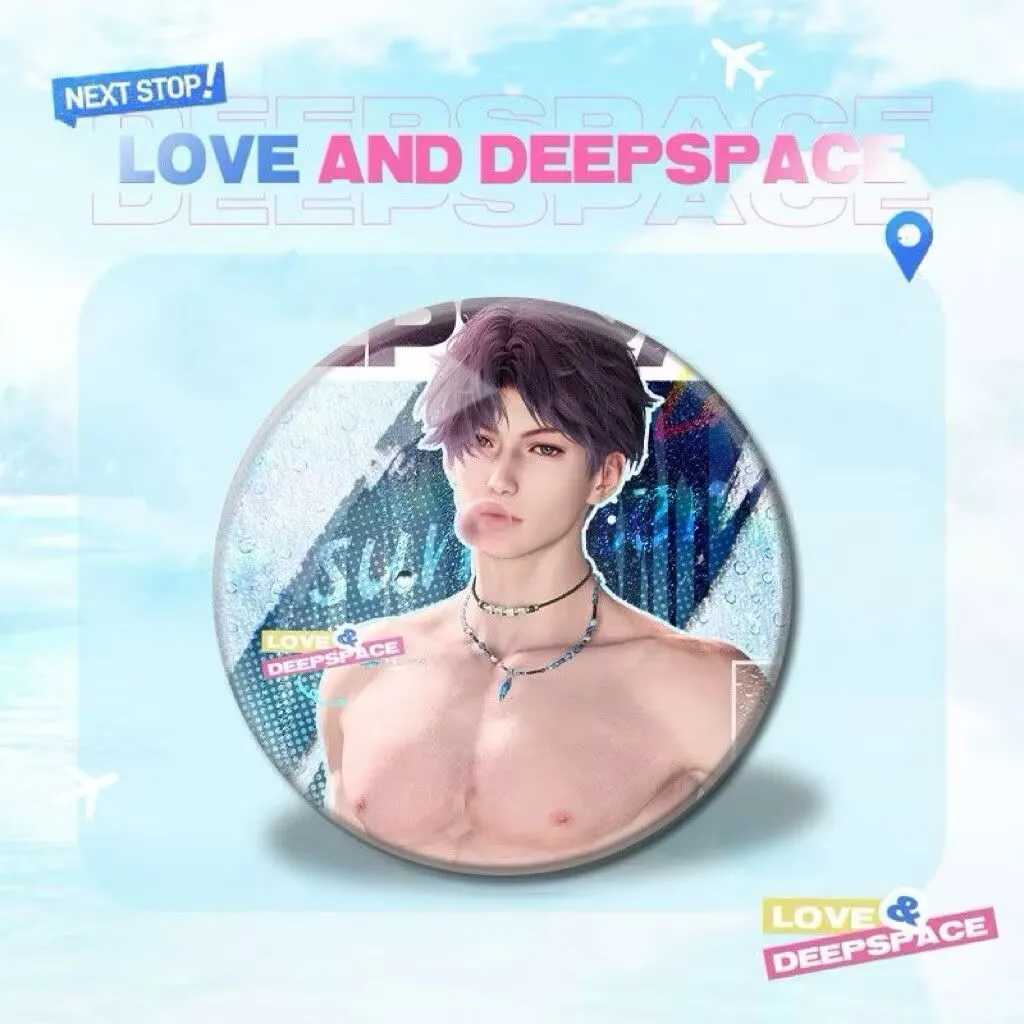 「愛と深空」サマーウィズユーと海風シリーズ「沈星輝李沈秦哲斉玉」ラウンドレーザーバッジ25個