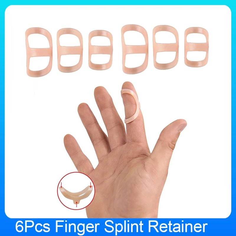 GHORTHOUD 6Pcs Plastic Finger Fracture Splint ArthritisCorrector Joint Finger Brace Correction Medical Finger Support Protector