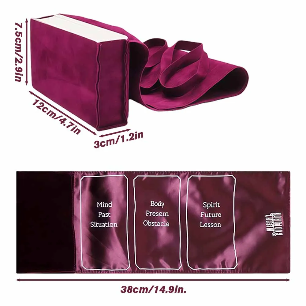 12 × 38 سم حقيبة تخزين التارو حقيبة برباط لملحقات السحر والنرد وتخزين بطاقات اللعب وتغليف الهدايا #4