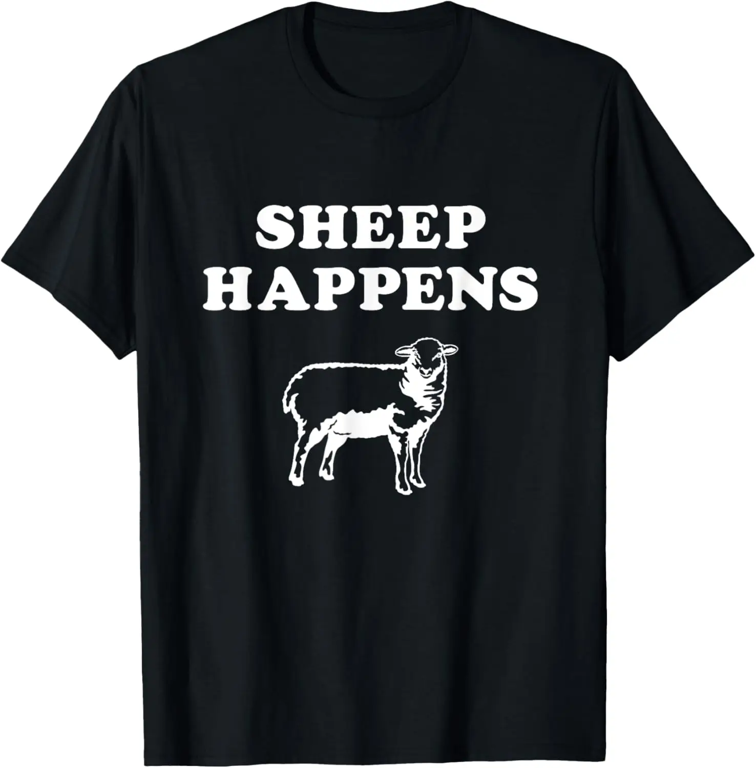 Sheep Happens Funny Sheep Farmer T-Shirt