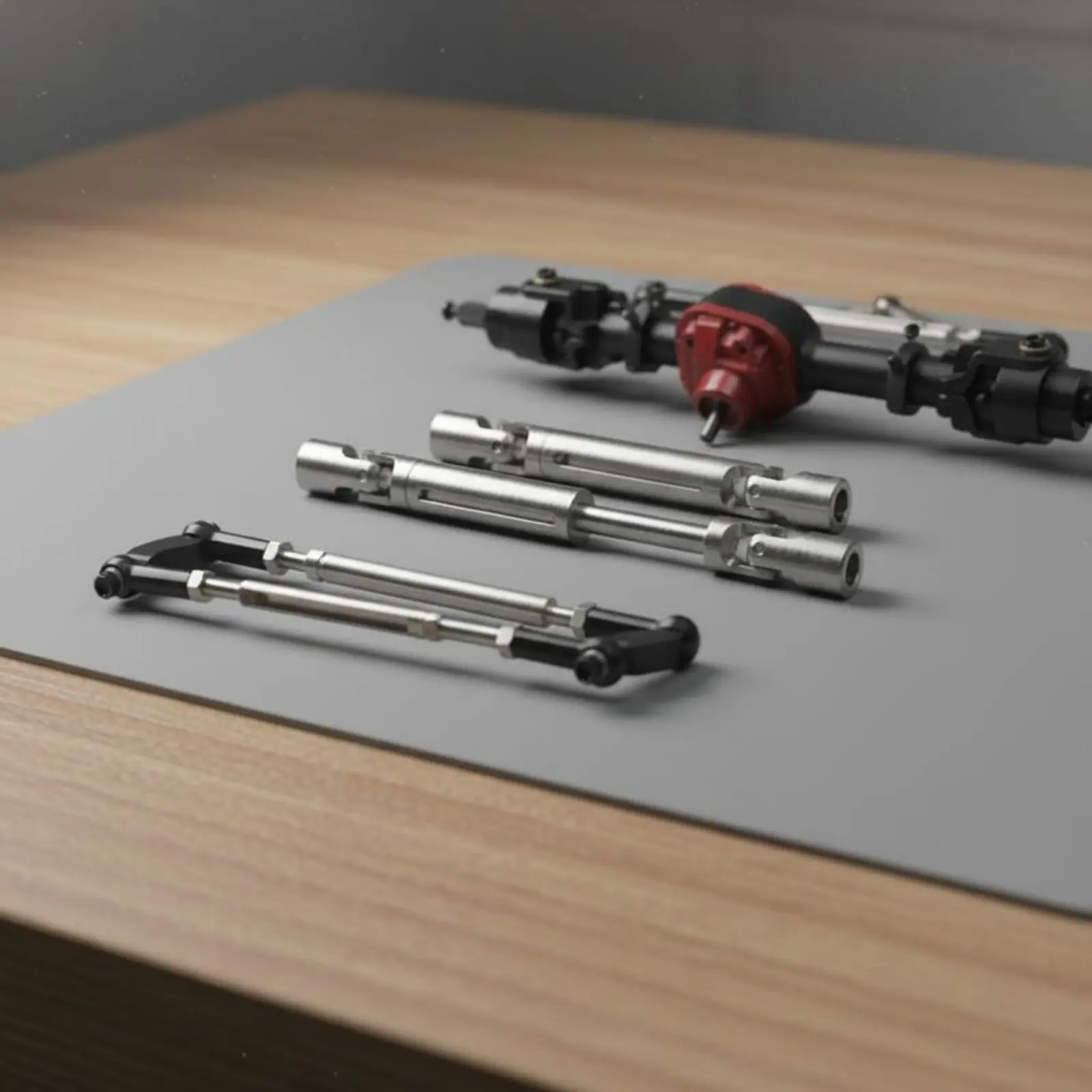 

Комплект карданных валов для радиоуправляемых моделей 1/12, долговечный, передний и задний, для RC-краулеров, изготовленный на ЧПУ, CVD