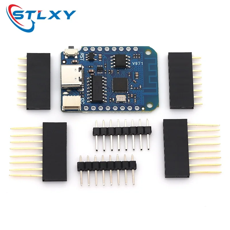 Stlxy LOLIN D1 Mini V4.0.0 - Carte Internet des objets WIFI WEMOS basée sur ESP8266 4MB MicroPython Nodemcu compatible Arduino