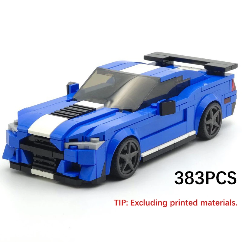 

Racing MOC-88907 GT500 City Super Sports Car Model Building Bricks 383PCS Modular Technology Gifts Assemble Children Toy