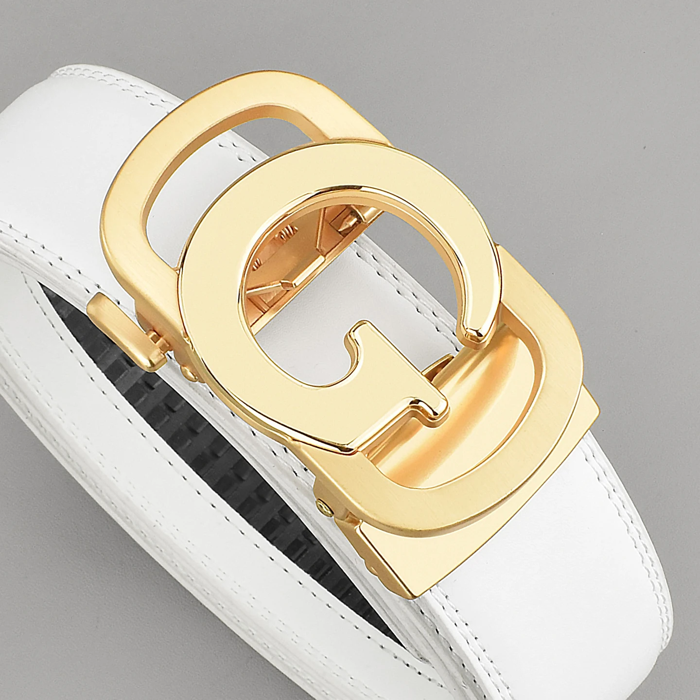 

High Quality New Men's Belt Leather Personality Exquisite Casual Pants with Business G Buckle Belt White Fashion Designer Belts