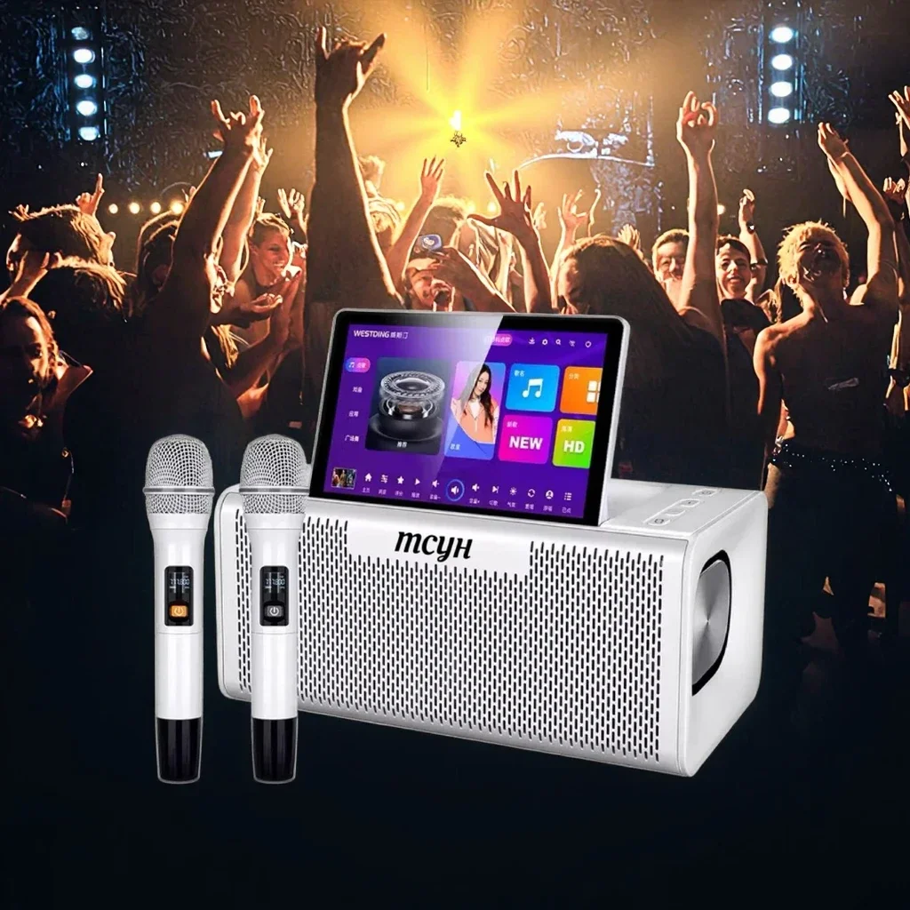 All-In-One Professional Android Karaoke Machine Touch Screen KTV Jukebox System with Audio Sound Equipment Made of Durable Metal