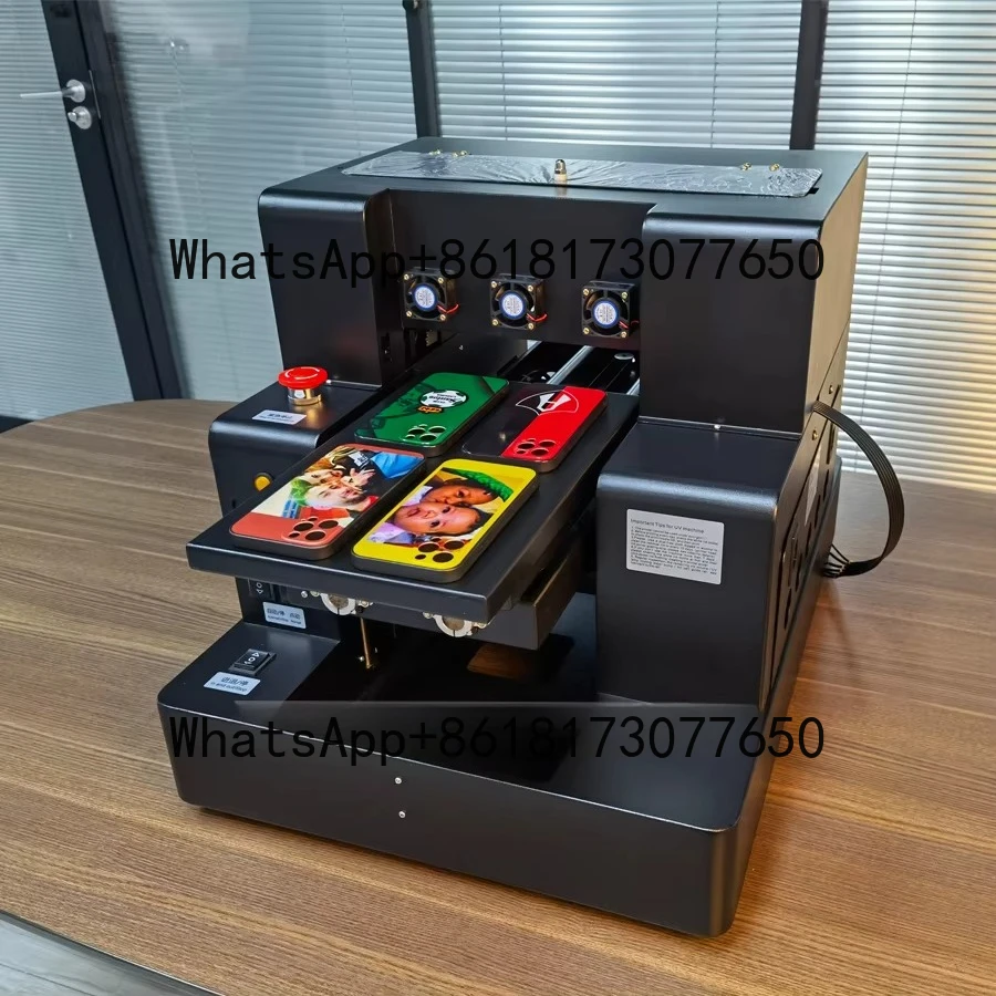 التلقائي 4 حجم صمام ثنائي باعث للضوء منقوش طباعة مسطحة لطباعة جراب الهاتف مع الورنيش