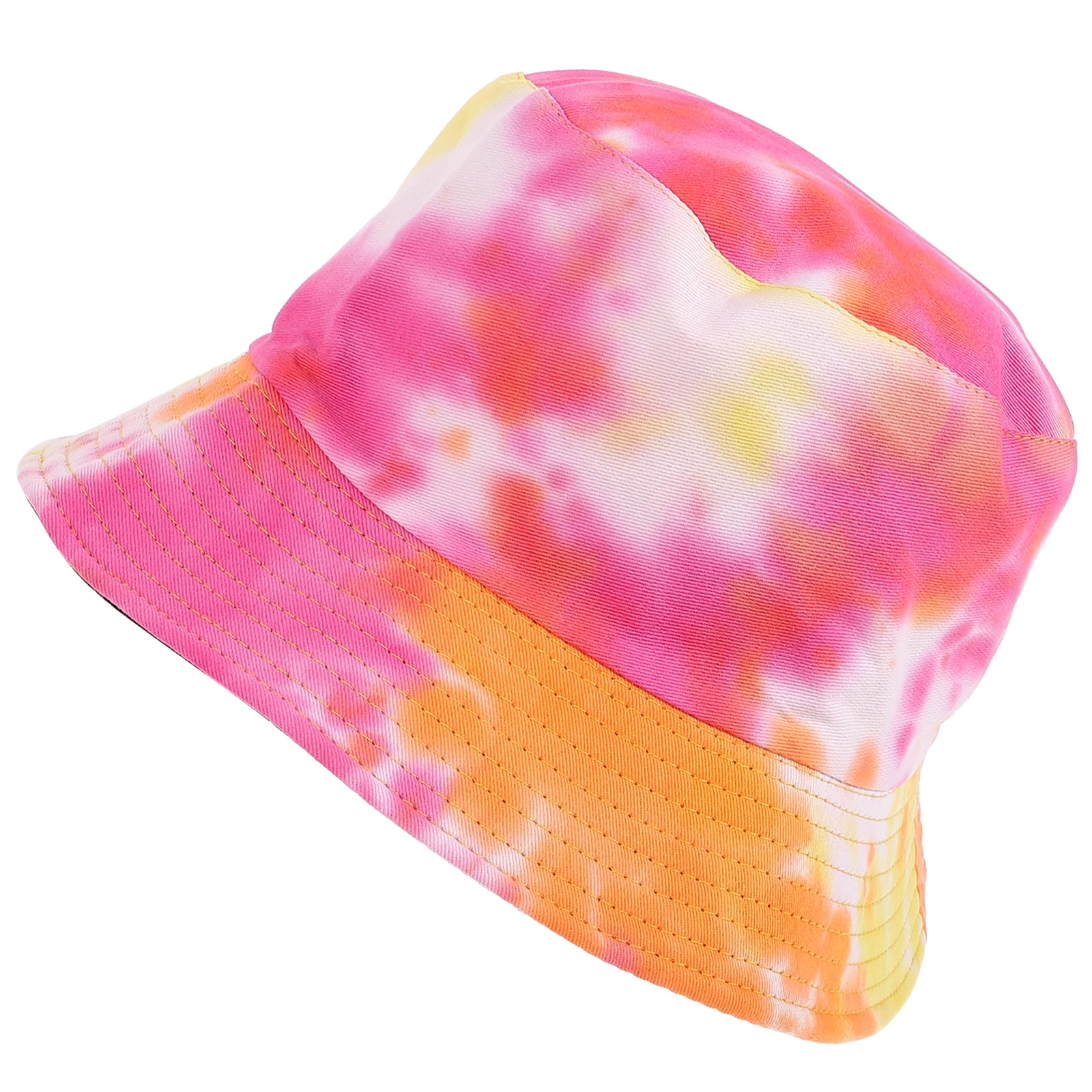 

Fisherman Hat Bucket Cap Sun Protection Outdoor Colorful Printing Beach Vacation Hiking Fishing Wide Brim Cotton Durability