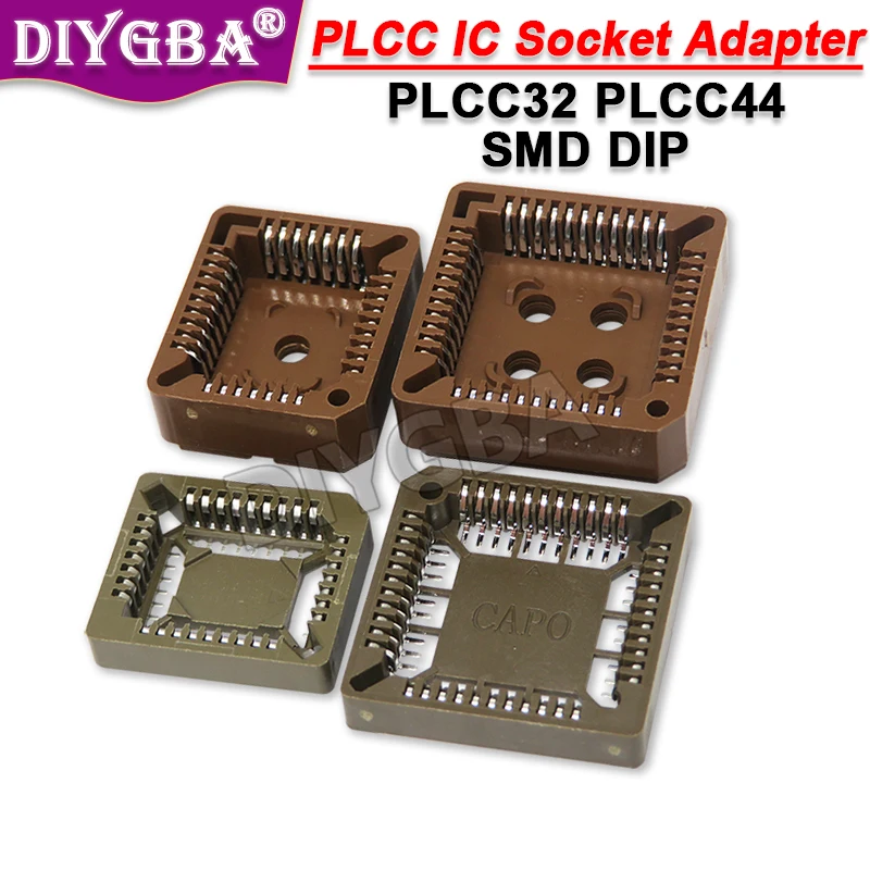 10PCS PLCC IC Socket PLCC32 PLCC44  32Pin 44 Pin 33P 44P PLCC Socket Adapter