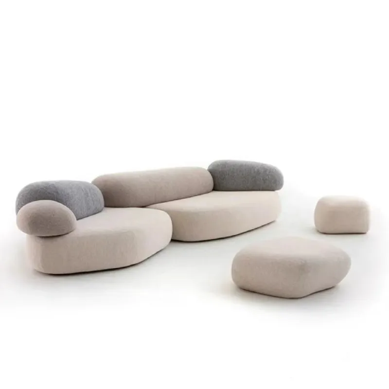 

Fabric sofa villa large flat combination sofa
