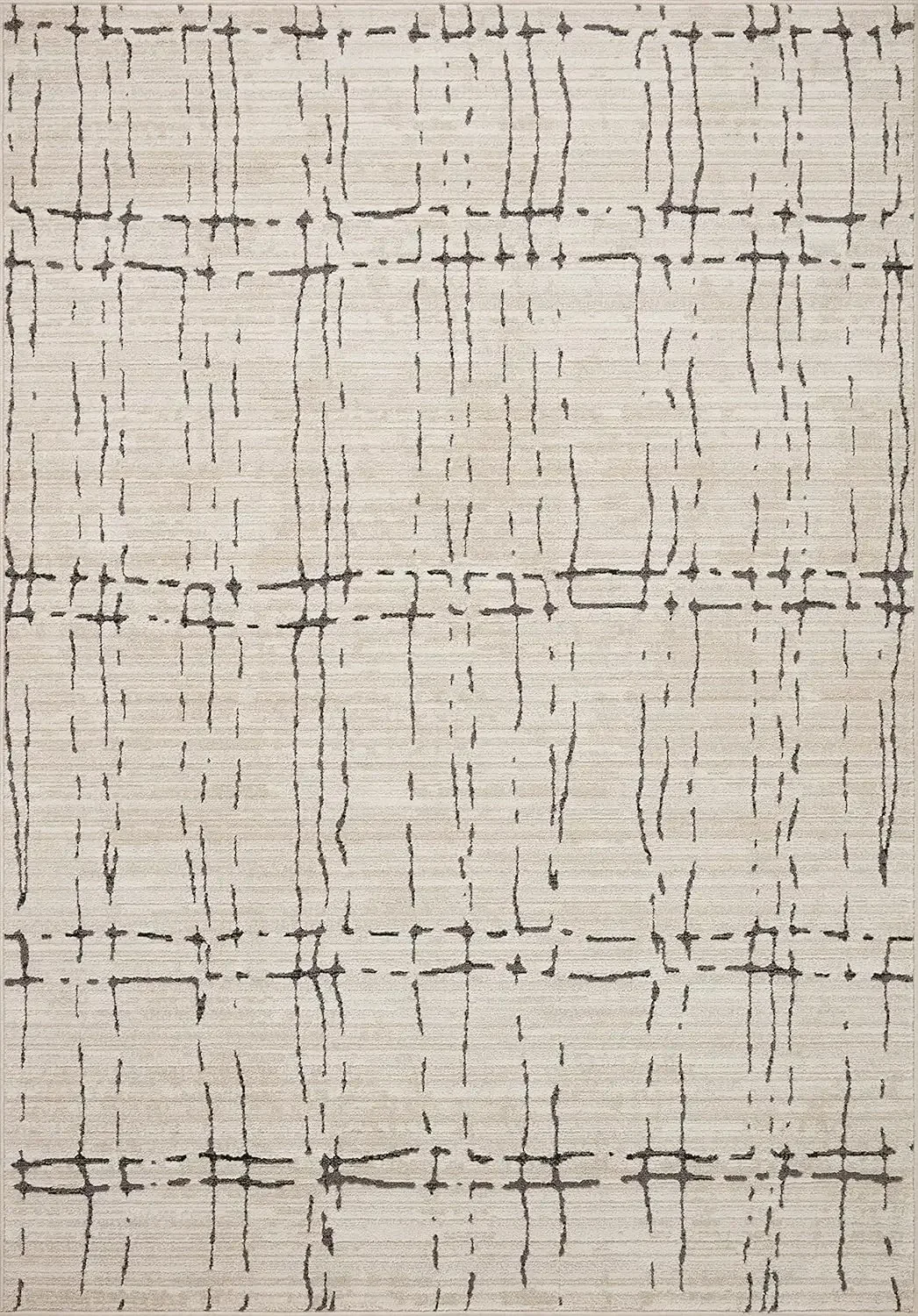 Colección Darby DAR-06 Arena/Dk. Alfombra gris de 7'-10" x 10'