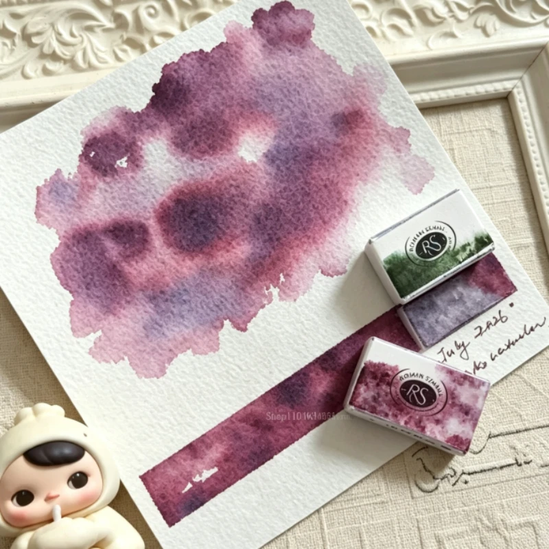 2026 Summer Limited Edition RS Polish Solid Watercolor Full Pan Master Grade Handmade Granulating Watercolor Pigment for Artists