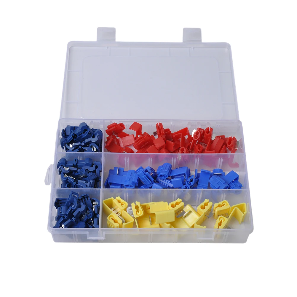 

85 Pcs Pressure Fast Connection Terminal Crimping for Motorcycle Quick-connect Push-type Boxed