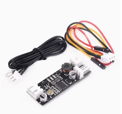 DC 12V PWM Speed Controller Fan Speed Governor 2-3 Wire Computer Temperature control Switch for PC CPU Cooler Fan Alarm