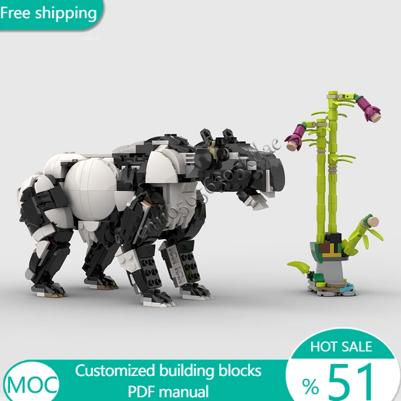 638 PCS Animal Diprotodon Optatum MOC Customize Modular Building Block Popular Model Technology Brick DIY Toy Christmas Gift