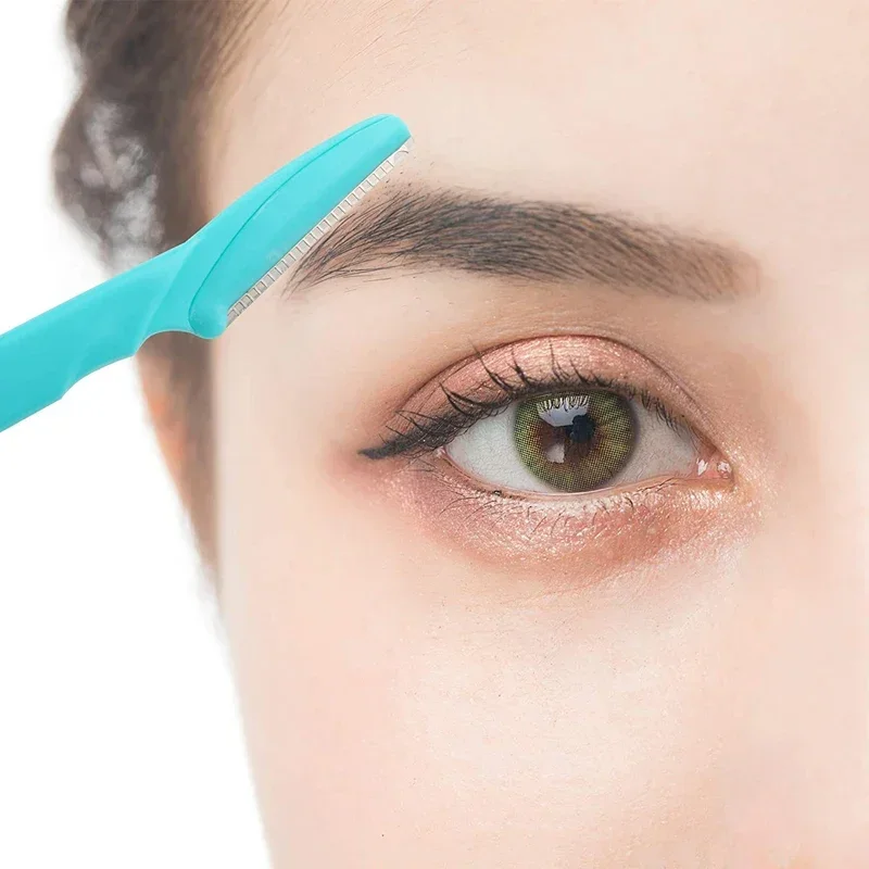 Karsyngirl Eyebrow Trimmer Portable Face Blade Shaver Razor Eye 100Pcs Brow Epilation Hair Removal Cutter Safety Razor for Woman