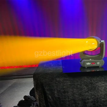 Pro 200w led feixe de luz de cabeça móvel luz rotativa 15 gobos 12 cores saída lente grande feixe de brilho muito alto cabeça móvel