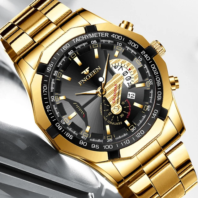 FNGEEN Men Quartz Watches Fashion Concept Decorative Dial Casual Military Sports Wristwatch Waterproof Date Luxury Men's Clock 2 FNGEEN Men Quartz Watches Fashion Concept Decorative Dial Casual Military Sports Wristwatch Waterproof Date Luxury Men's Clock 2