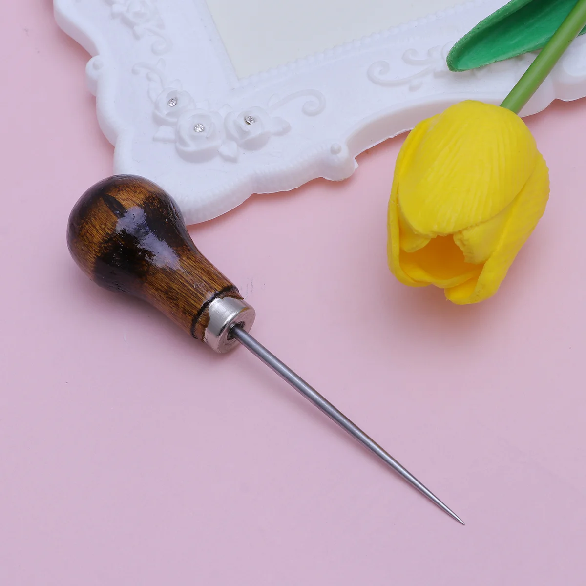 Pulp Removal Tool Cake Decorating Awl Needle Modelling Wooden Slotted Quilling Paper Walnut Cleaning