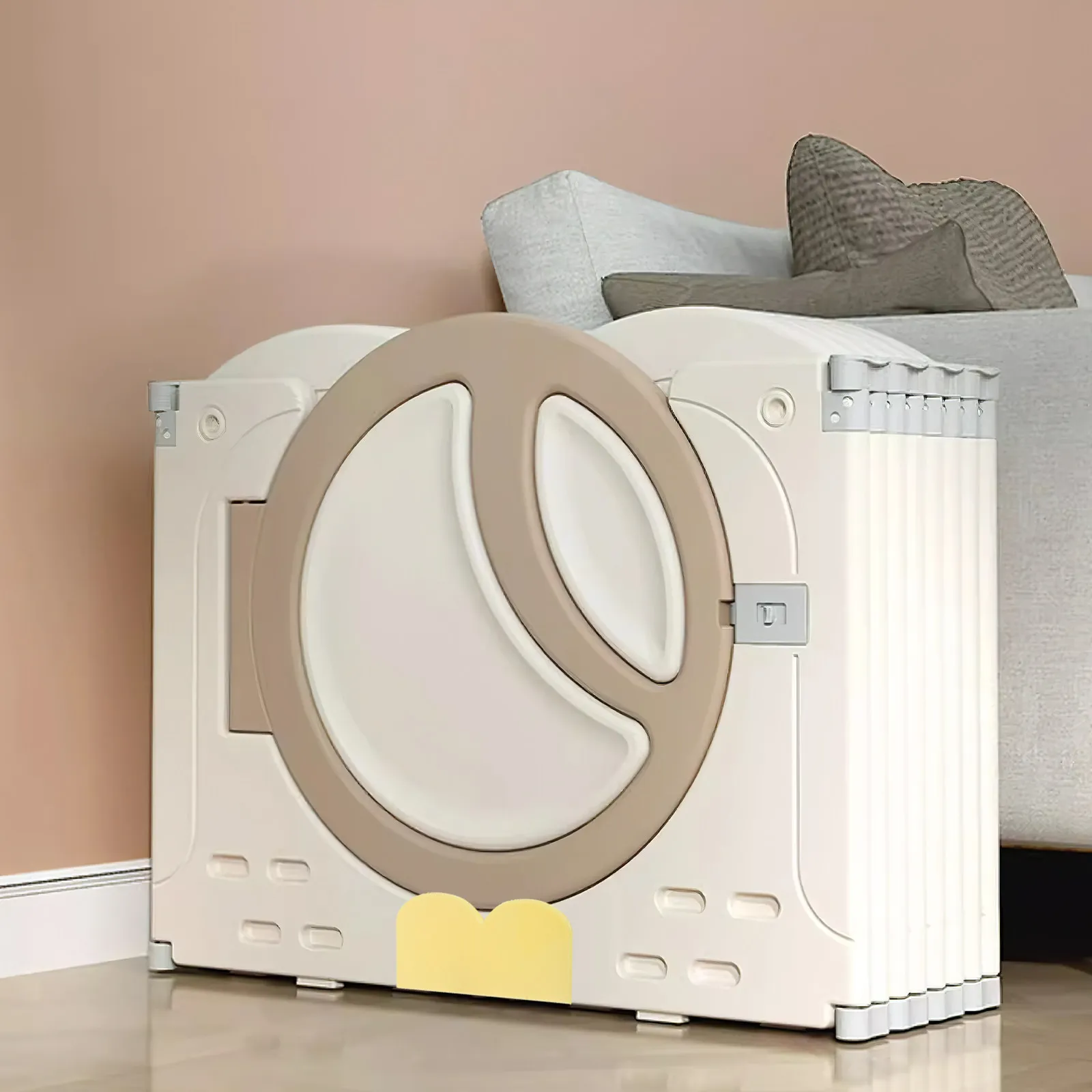 2 Pezzi Supporto Antiscivolo in Plastica per Box per Bambini, Base Stabilizzatrice, Strumento di Fissaggio, Accessori per Box da Pavimento