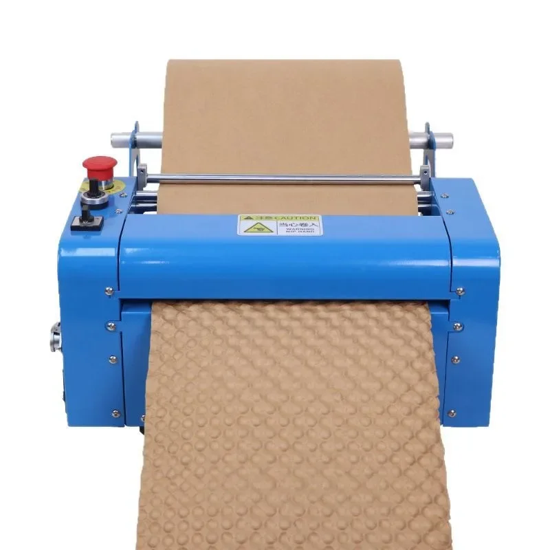 Kraft paper bubble press double-sided cushioning shockproof bubble paper cosmetic express packaging