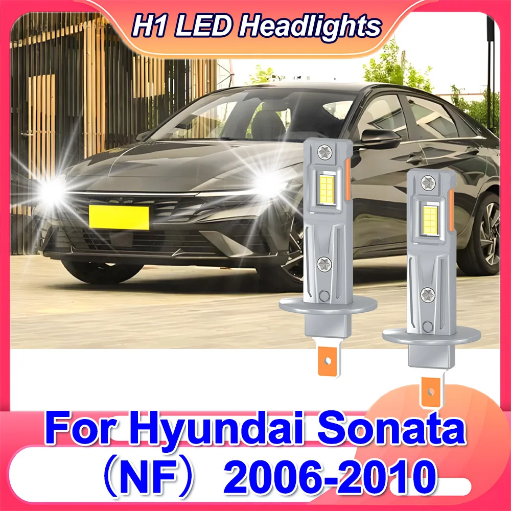 

2x H1 Led Light Canbus Bulb Car Headlight High Beam Power Auto Diode Driving Running Lamp For Hyundai Sonata（NF）2006-2010
