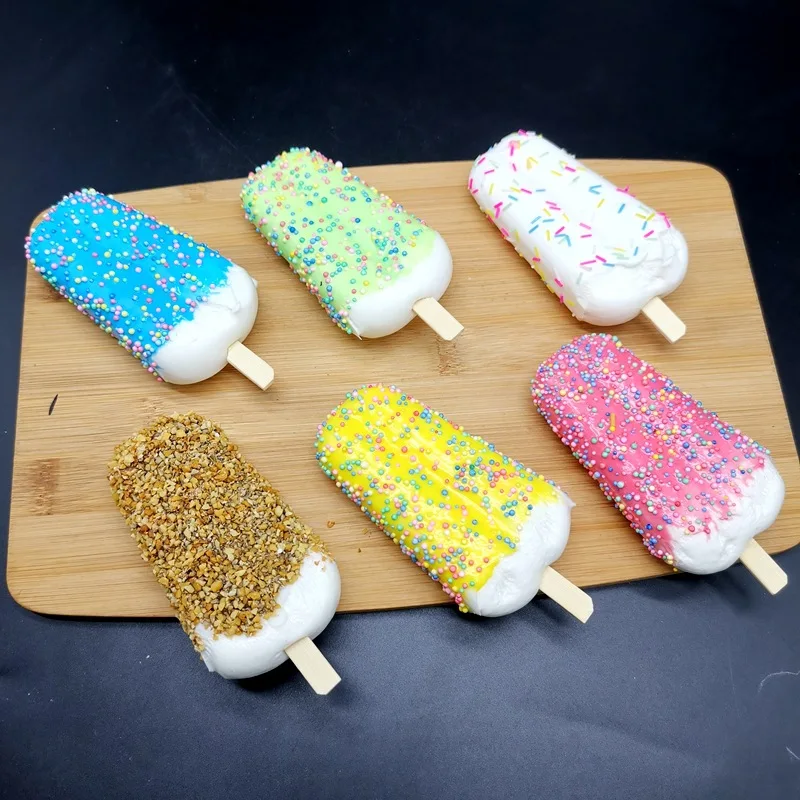 Simulated Ice Cream Fake Ice Cream Photo Props Happy Summer Ice Cream Birthday Party Decor Artificial Ice Cream Window Display