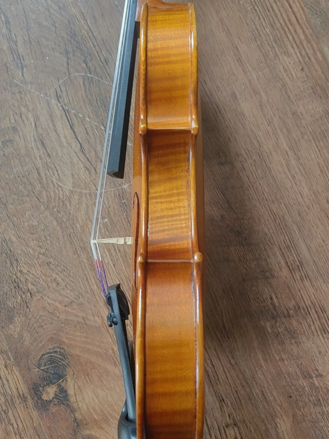 Special offer! 1/2 size violin for kid, one piece back , Strad model, warm balance tone