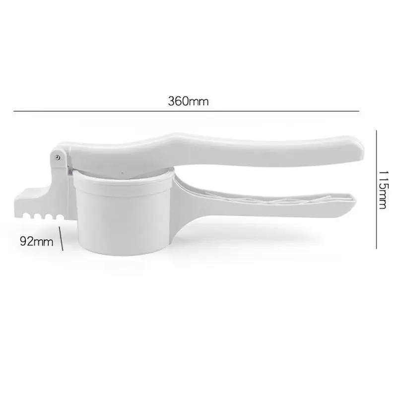 White Potato Ricer Stainless Steel Puree Fruit Vegetable Press Maker Manual Food Ricer Fruit Masher for Kitchen DC05