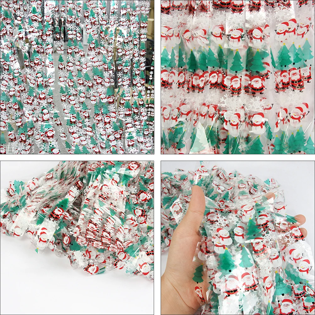 

Door Curtain with Tassels Christmas Party Photo Prop Waterproof Pet Material Hangable on Wall Window Stage Home Festival Decor