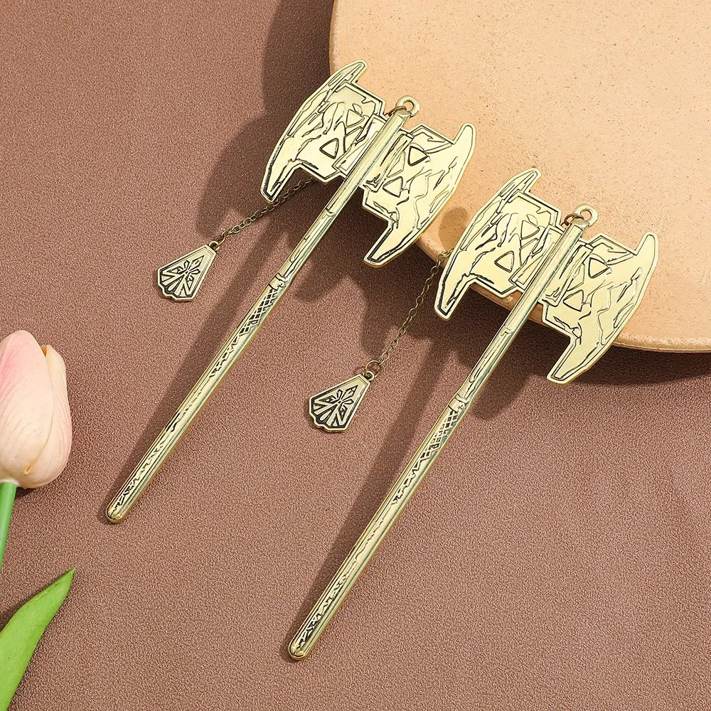 

2pcs Axe Alloy Hairpin Stylish Versatile Hair Accessory Enhances Hairstyle Appeal Fashionable Hair Ornament for Hairstyling