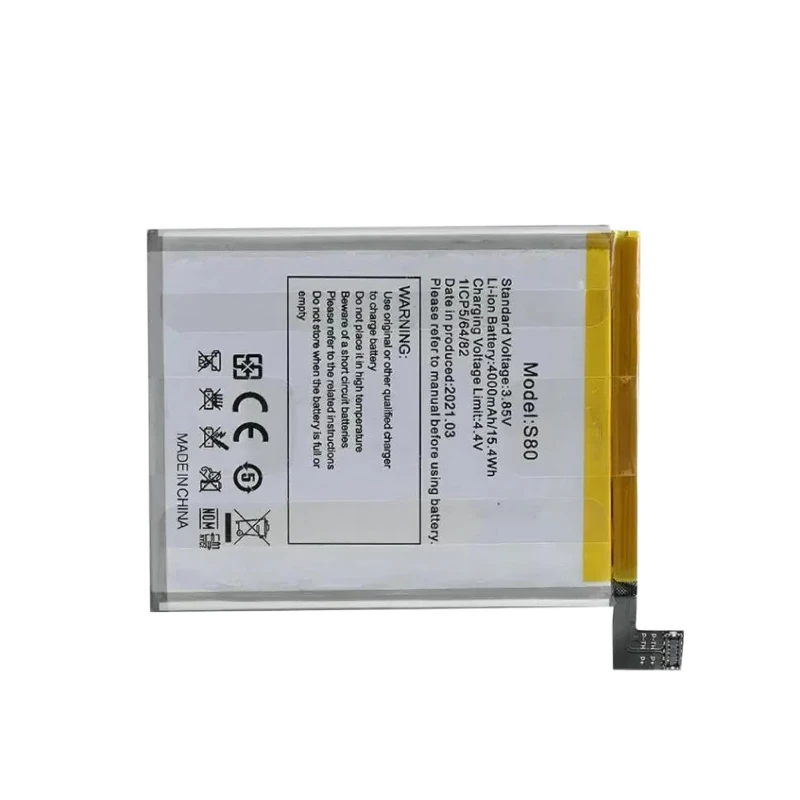 NEW  S80 3.85V 4000mAh Mobile Phone Battery For Oukitel C21 Li-ion Batteries Smartphone Accessories