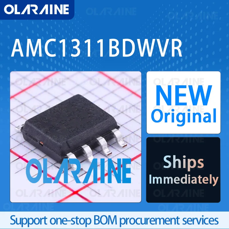

1/5/10Pcs AMC1311BDWVR SOIC-8 original ic chip Isolation amplifiers RoHS 1 Channel 3dB275 kHz Ib -15 nA Vos -1.5 mVz
