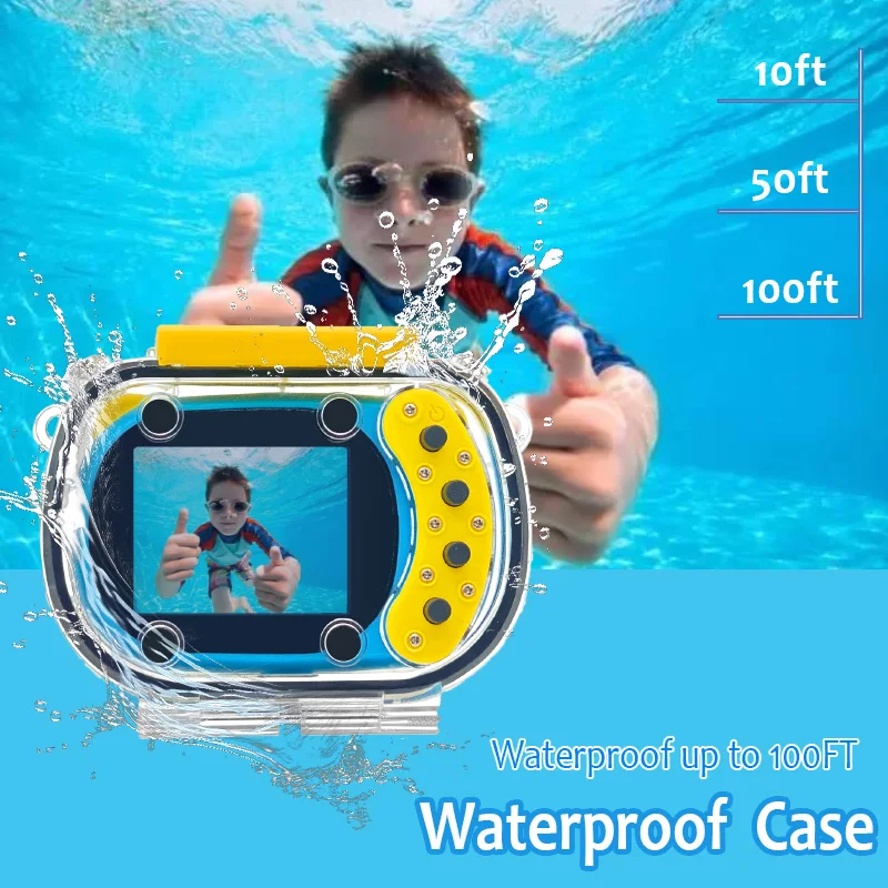 Kids Waterproof Camera Action Camera USB Charging For Outdoor Sports Skiing Rock Climbing Cycling Swimming Sports Accessories