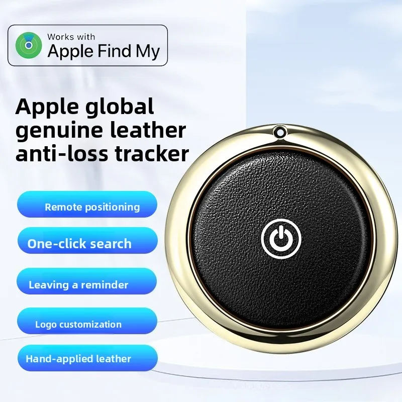 Alat Anti Hilang Kulit Airtag Untuk IOS FindMy Pelacak Global Gantungan Kunci Dompet Ransel Alat Anti Hilang