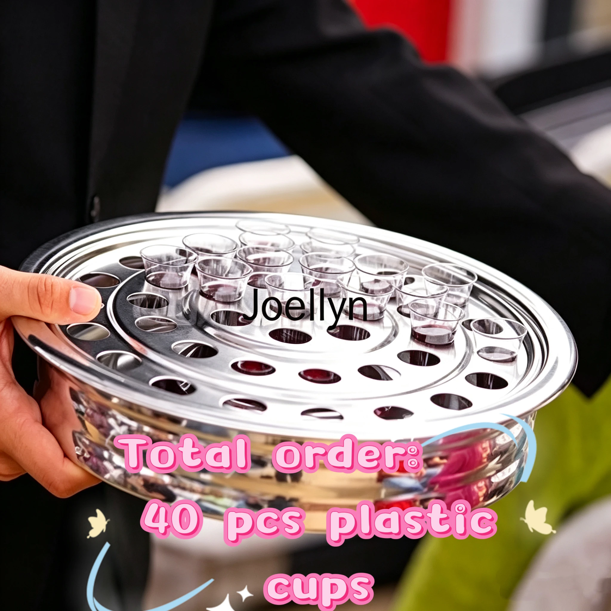 40 Pcs Set Reusable mini Clear Communion Cups for Tray Holy Communion Supplies for Church