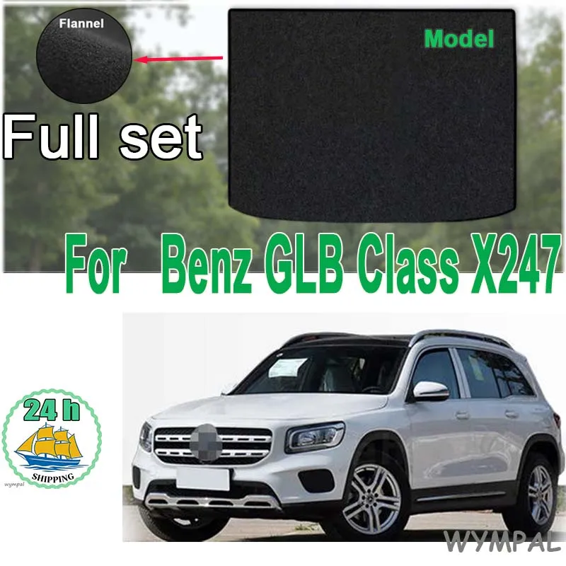 

Velour matsTrunk Mat For Benz GLB Class X247 2019-2024 Boot Cargo Trunk Tray Pad Accessories