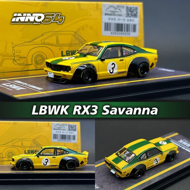 INNO 1:64 LBWK RX3 Savanna Diecast Diorama Car Model Collection Miniature Toy