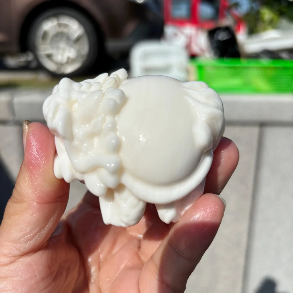 Natural Jade Dragon Turtle Pixiu Feng Shui Amulet Pocket Worry Stone Home Decor & Gift Chinese Feng Shui Beast Hand Piece