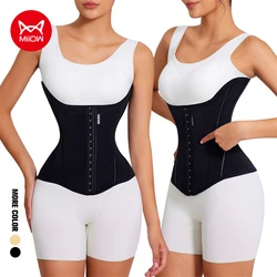 MiiOW U-shaped Waist Trainer Corset Workout Body Shaper Breast Lifted Waist Trainer Steel Bone Breathable Slimming Women Girdles