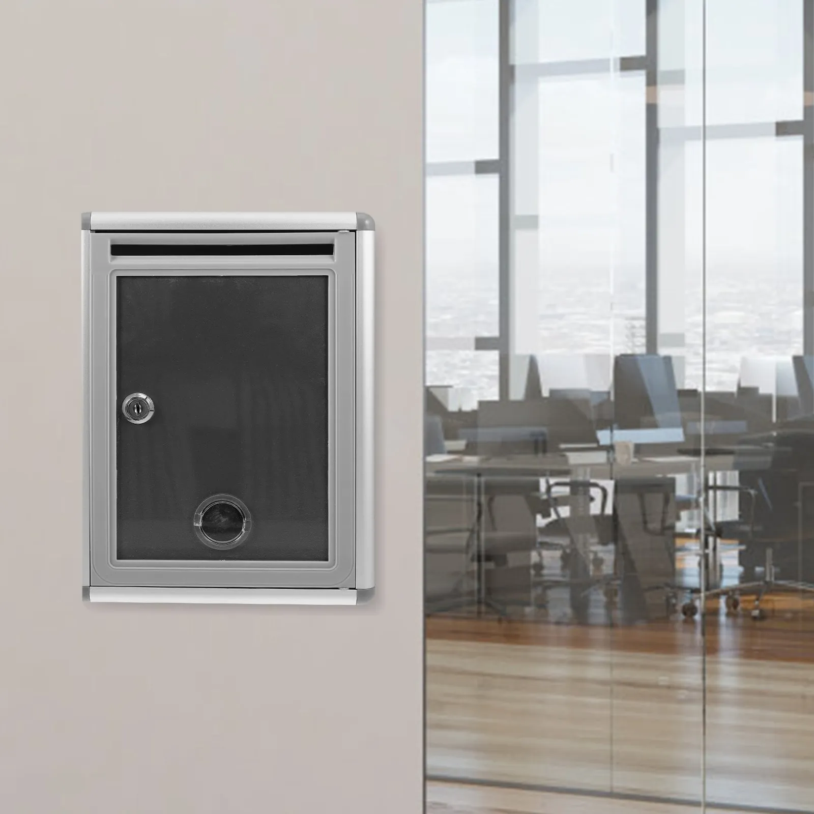 1Set Heavy Duty Wall Mount Letter Box Suggestion Mailbox Lockable Outdoor Indoor Use Fundraising Lottery Secure Storage Bin